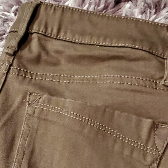 Express khaki jean legging size 0 - Picture 3 of 5